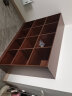 蔓斯菲尔（MSFE）儿童书架置物架书架落地储物格子柜客厅实木色书本收纳矮书柜书架 【12格】120x93cm-南美胡桃木色 实拍图