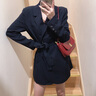 FASLOV休閑小西裝女春秋職業(yè)裝女裝套裝主持人正裝氣質(zhì)名媛御姐西服外套 褲子 L 曬單實拍圖