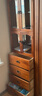 臨山 實(shí)木斗柜夾縫柜五斗櫥臥室柜儲物柜五屜柜客廳收納柜 現代簡(jiǎn)約 37寬胡桃色1米68高 曬單實(shí)拍圖