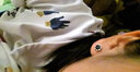 海盜船銀飾耳釘 女925銀耳釘鏤空花紋合成立方氧化鋯銀耳釘  情人節(jié)禮物 黑色鍍白金58023 曬單實拍圖
