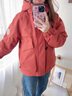 鴨鴨品牌正品派克羽絨服女士2025冬季新款戶(hù)外工裝連帽加厚保暖外套男 砂巖紅色 XL (180) 曬單實(shí)拍圖