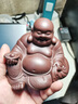 縱歡紫砂茶寵彌勒佛可養(yǎng)茶桌擺件全手工笑佛擺件精品茶玩 托寶彌勒佛-大號 曬單實拍圖