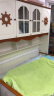 宜捷家居 儿童床单人床高低床上下床衣柜床一体多功能儿童家具实木框架 仅衣柜床 白色 1.2*1.9米 实拍图