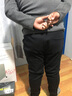 酷萬大碼男裝休閑褲男加肥加大運(yùn)動(dòng)衛(wèi)褲潮款胖子寬松肥佬長褲 黑色D1009  4XL (210-230斤可穿) 曬單實(shí)拍圖