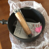 小幸福鑄鐵（KITCHEN LITTLE HAPPINESS KITCHEN）無(wú)涂層鑄鐵奶鍋寶寶輔食補鐵湯鍋不粘嬰幼兒小鍋熱牛奶煮面燉炸鍋 16cm木柄奶鍋+玻璃蓋+蒸籠 16cm 曬單實(shí)拍圖