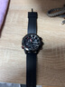 適用卡西歐EFR-303L/303D EQB-501 EFS-S500防水硅膠表帶男22mm 黑色-黑色針扣 22mm 曬單實(shí)拍圖