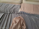 海瀾之家（HLA）天絲四件套冰絲100%萊賽爾纖維蘭精60支夏季床上用品床單被套枕套 灰粉色+煙灰 四件套 床單款 /被套200*230床單245*250 曬單實(shí)拍圖