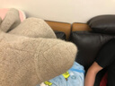 恒源祥羊絨褲雙線加厚款純山羊絨保暖褲冬季純色加厚打底褲秋褲羊絨針織 米駝中厚  女款 L (165) 曬單實(shí)拍圖