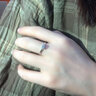 FR 鉆戒女白pt950鉑金結(jié)婚訂婚鉆石戒指求婚鉆戒群鑲女戒浪漫捧花 I-J/SI 18分 請備注指圈號或聯(lián)系在線客服備注 曬單實(shí)拍圖