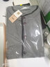 纖絲鳥(niǎo)男士加厚蠶絲填充保暖上衣開(kāi)衫馬甲保暖背心 麻灰色 XXL185  曬單實(shí)拍圖
