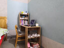 斯圖sitoo歐式加厚防水壁紙 60cm寬PVC自粘墻紙 臥室客廳宿舍背景貼3D彩裝膜3米裝 自粘 9959-4月光森林藍 曬單實(shí)拍圖