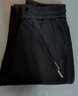 琢蔲3631秋裝簡(jiǎn)約女士休閑褲窄版直筒褲松緊腰衛褲小個(gè)子九分褲女褲子 黑色 S 曬單實(shí)拍圖