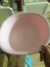 茶花臉盆塑料盆子家用寶寶面盆嬰兒兒童洗臉盆洗私處洗屁屁盆 【方盆粉色】大號 1個 曬單實拍圖