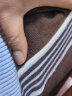 诗篇（PSALTER）专选冬学院条纹羊毛桑蚕丝针织运动直筒裤休闲裤 深咖 40 晒单实拍图