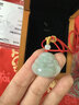 黛天使天然A貨吊墜淺綠玉佛翡翠玉吊墜冰糯水潤佛公玉墜 曬單實(shí)拍圖