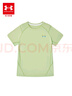 安德瑪（Under Armour）兒童短袖T恤夏款男童圓領(lǐng)童裝彩色印花休閑童裝運動(dòng)上衣243120537 淺綠色 150 曬單實(shí)拍圖