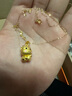 覓宿 黃金牛吊墜女款999足金生肖牛掛墜小金牛項鏈本命年禮生日禮物 【A版】福牛1.8-2.0克+配18k金鏈 曬單實拍圖