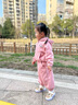G.DUCKKIDS女童春秋裝套裝2024新款小童女孩連帽衛(wèi)衣兩件套女寶寶衣服潮春秋 粉色 90cm 曬單實拍圖