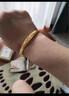 周六福（ZLF）  黃金手鐲女花開(kāi)富貴婚慶鐲子 計價(jià) 29.65g 曬單實(shí)拍圖