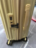 小木（CONWOOD）可擴展拉桿箱萬(wàn)向輪行李箱TSA密碼鎖旅行箱PC131 奶酪黃 20英寸 曬單實(shí)拍圖