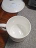 金嵐玉琺瑯彩骨瓷茶杯帶蓋過濾網(wǎng)水杯辦公室茶水分離馬克杯會(huì)議茶漏杯 虞美人草-玲瓏茶漏杯 曬單實(shí)拍圖