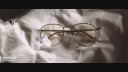 奕卬近视眼镜明星同款金属眼镜框男韩版潮流复古网红大框圆形平光镜 银色框（平光无度数） 实拍图
