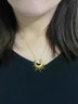 芯奢歐美設計師款太陽(yáng)項鏈女ins網(wǎng)紅鎖骨鏈小眾吊墜中長(cháng)款鏈子配飾品 項鏈 曬單實(shí)拍圖