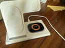 aresh無(wú)線(xiàn)充電器三合一適用蘋(píng)果iPhone17/16/15/14/13/12手機airpods pro耳機iWatch s11 Ultra手表底座 白色 配充電線(xiàn) 曬單實(shí)拍圖