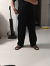gxg.jeans男裝 黑色基礎通勤休閑長(cháng)褲寬松直筒男士 25秋新品 黑色 XL (180) -32碼 曬單實(shí)拍圖