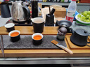 洛湘輕奢實木茶盤托盤瀝水儲排水功夫泡茶盤簡約辦公家用烏金石茶臺 隨緣（儲水排水款） 74.5*31*4CM 曬單實拍圖