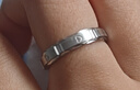 泛哲思925銀男士戒指閉口拉絲雕刻愛(ài)心食指男單身白銀固定閉口美碼 閉口戒指4mm美碼7號 曬單實(shí)拍圖
