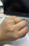 中國黃金（CHINA GOLD）【免工費(fèi)】小方糖黃金戒指女士足金閉口指環(huán)母親節(jié)禮物 小方糖戒指#15+摯愛禮盒 曬單實拍圖