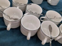 Mongdio 欧式陶瓷咖啡杯套装小精致简约家用拿铁杯 挂耳美式杯碟带架子 银边6杯6碟6勺+银架 套装 实拍图