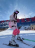 DOOK SNOW 2023新款滑雪服女套装韩国单板双板防风防水保暖夹棉滑雪装备 808粉色+605粉色 XL 实拍图