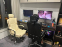 欧吉（OUJI） 欧吉电脑椅家用电竞沙发网红直播游戏座椅舒服久坐椅休闲办公书靠背椅 白色粉色+移动头枕 实拍图