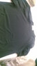 嘉曄長袖t恤男夏季新品純色男士上衣大碼夏裝冰絲打底衫圓領衣服體恤男裝 圓領黑 XXXL 曬單實拍圖