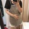 美康臣防輻射服孕婦裝衣服女內穿肚兜懷孕期上班族電腦隱形背心防護服 全銀纖維肚兜(吊帶式花邊款) 均碼 曬單實(shí)拍圖