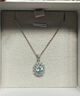 KARZUMYA項鏈女1.2克拉輕奢海藍寶戴妃款吊墜寶石情人節禮物生日送女友 1.2克拉海藍寶戴妃款項鏈 曬單實(shí)拍圖