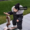 G.DUCKKIDS兒童連體衣羽絨服男女寶寶嬰兒衣服冬套裝哈衣外出服爬服童裝 黑 加絨毛領(lǐng) 80 CM 建議身高74-80cm 曬單實(shí)拍圖