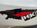 驅派 汽車(chē)狼頭HKS貼紙 車(chē)門(mén)側門(mén)貼 狼貼紙車(chē)貼劃痕遮擋前后保險杠車(chē)貼 黑+紅30cm（一對） 曬單實(shí)拍圖