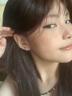 KASIYU   櫻花耳釘女2024新款耳環(huán)女時(shí)尚耳釘女學(xué)生女士耳飾 E-176白鉆耳釘 曬單實(shí)拍圖