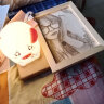 悠乐美情人节新年生日礼物女生送女友纪念日老婆女朋友的照片定制木刻画 6寸情侣+4只恐龙摆件+礼盒 实拍图