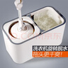 大衛(wèi)拖把家用一拖凈桶旋轉(zhuǎn)免手洗家用拖布拓?fù)涓蓾駜捎猛系囟詹甲詣油?升級D10 1桿2頭 曬單實拍圖