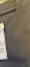 NASA GISS重磅260g纯棉短袖t恤男纯色圆领厚实不透纯白打底衫男女体恤上衣 铁灰色 XL体重150-170斤 实拍图