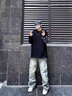 花花公子純棉短袖T恤男士青少年夏季休閑套裝高中初中學生衣服半截袖大童 (兩件套)白色T恤+黑色短褲 L 115-130斤可穿 曬單實拍圖