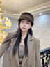 香雪羽秀羊毛鴨舌帽子女秋冬季2025新款復古報童帽優(yōu)雅時(shí)尚馬術(shù)帽女貝雷帽 駝色 M(56-58cm) 曬單實(shí)拍圖