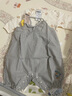 爬爬夏季幼童爬服寶寶涼感透氣連體衣條紋吊帶短爬舒適可愛(ài) 灰色 90cm 曬單實(shí)拍圖