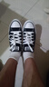 匡威（Converse）all star復古經(jīng)典帆布鞋情侶學(xué)生男女鞋休閑運動(dòng)低幫休閑鞋101001 101001 經(jīng)典黑 39 曬單實(shí)拍圖