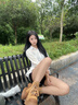 卓詩(shī)尼厚底馬丁靴女2025秋冬季新款復古英倫風(fēng)單靴增高大黃靴子系帶短靴 駝色-單里 37 曬單實(shí)拍圖