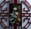 沃皓（wohao）東陽木雕實木玉雕畫掛件客廳書房玄關(guān)背景墻壁裝飾中式雕刻福 連年有余(天然玉石/直徑95厘米) 曬單實拍圖